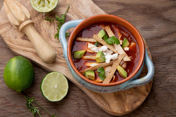 Spicy Chicken Tortilla Soup