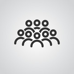 People Icons Line work group Team Vector