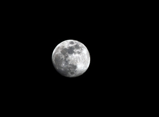 A close up on the Moon. 