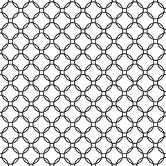 Naklejka premium Seamless vector chain link circle pattern background