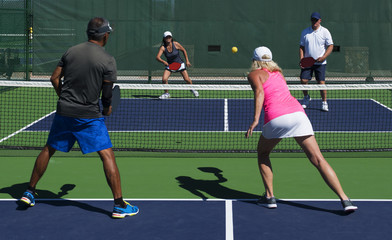 Pickleball Action - Mixed Doubles