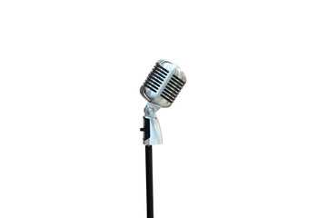 Fototapeta premium vintage microphone isolated