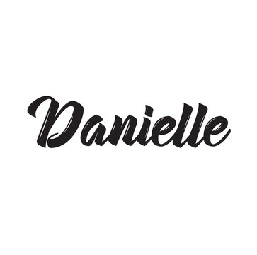 danielle, text design. Vector calligraphy. Typography poster.