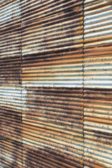 Corrugated Metal Wall
