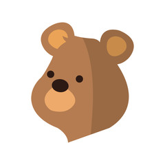 cute bear animal, cartoon icon over white background. colorful design. vector illustration