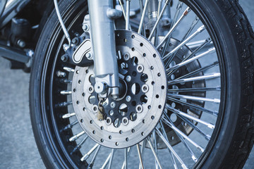 Wheel, Tire, and Front Assembly of Motorcycle