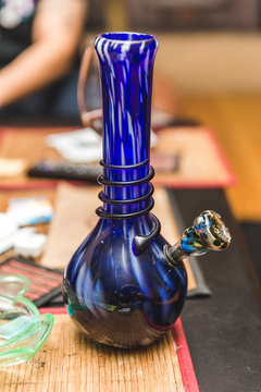 Water Pipe or Bong on Table