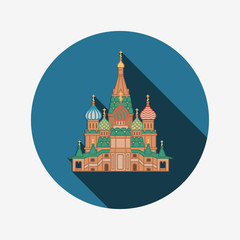 The Most Famous cathedral In Moscow, Saint Basil's Cathedral, Russia 