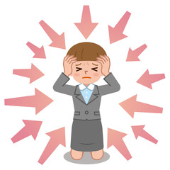 ストレスに苦しむ女性
