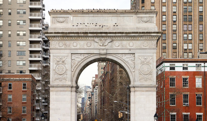 Obraz na płótnie Canvas Washington Square Park Archs in Manhattan, New York City