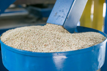 Some part of rice mill machine during working. © nipol
