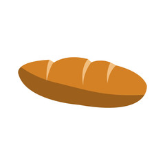 bread icon over white background. colorful design. vector illustration