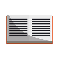 academic book icon over white background. colorful design. vector illustration