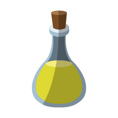 olive oil bottle icon over white background. colorful design. vector illustration
