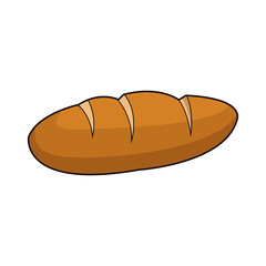 bread icon over white background. colorful design. vector illustration