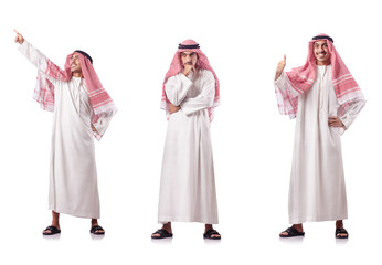 Arab man isolated on the white