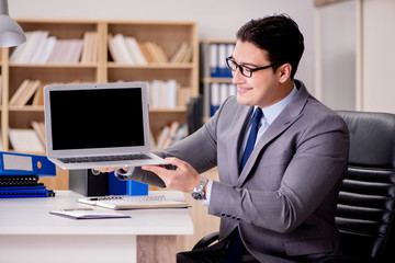 Businessman working in the office