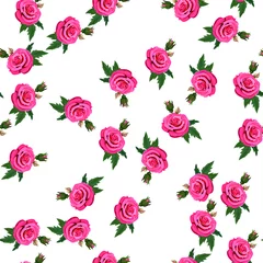 Glasschilderij Bloemen boeket rozen