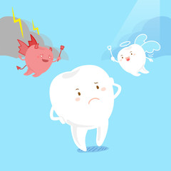 cute cartoon tooth