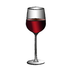 wineglass icon over white background. vector illustration