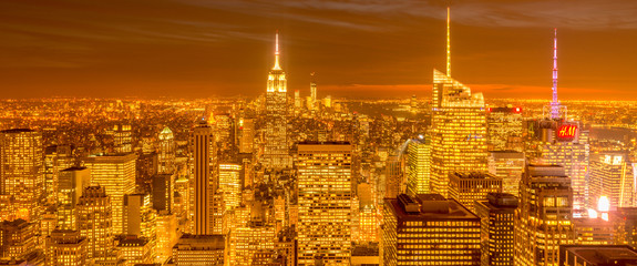 New York - DECEMBER 20, 2013: View of Lower Manhattan on Decembe