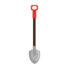 shovel construction isolated icon