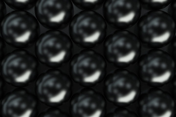 Pattern of black spheres