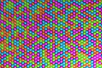 Pattern of coloreful spheres