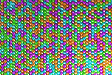 Pattern of coloreful spheres
