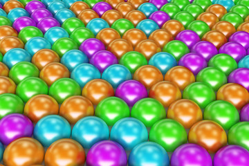 Fototapeta na wymiar Pattern of coloreful spheres