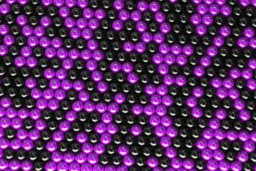 Pattern of black and violet spheres