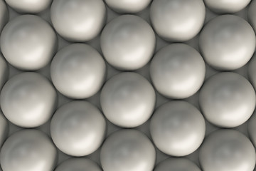 Pattern of white spheres