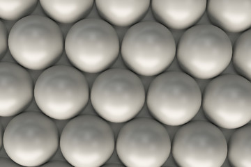 Pattern of white spheres