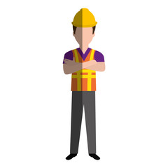 construction worker avatar character