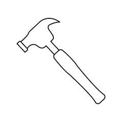 hammer tool isolated icon