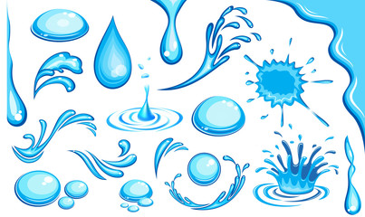water drop vector set