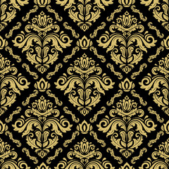 Classic seamless vector golden pattern. Traditional orient ornament. Classic vintage background