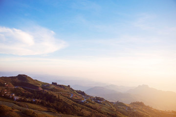 Fototapeta premium Mountain with nature in Thailand.