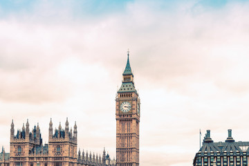 Naklejka na ściany i meble Traditional view of Big Ben in London, United Kingdom