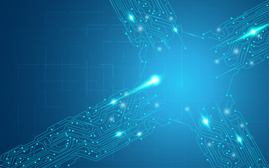 abstract technology computer cloud innovation concept background