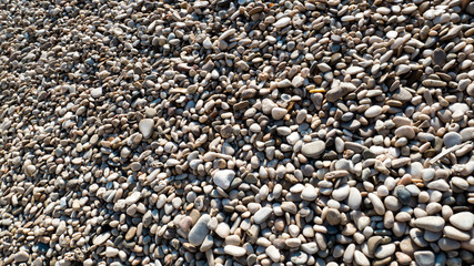 Pebbles on beach
