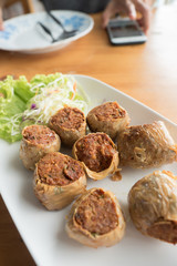 deep fried crab meat roll