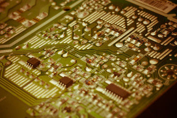 Green Circuit Board Macro