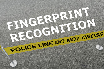 Fototapeta na wymiar Fingerprint Recognition concept