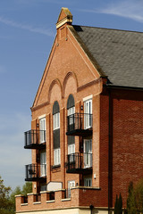 Obraz premium new buildings in old dock area