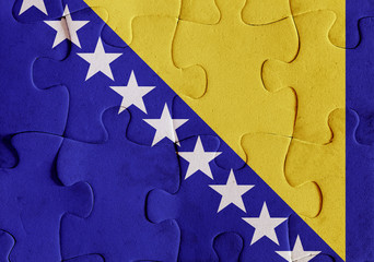 Bosnia and Herzegovina flag puzzle