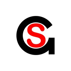 letter GS logo vector