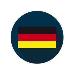 Flag of Germany on a white background
