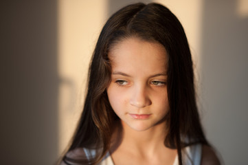 Portrait of a beautiful little girl