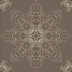 ornamental monochrome pattern